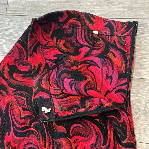 70s Vintage Tapestry Fringe Maxi Skirt - Picture 6 of 17